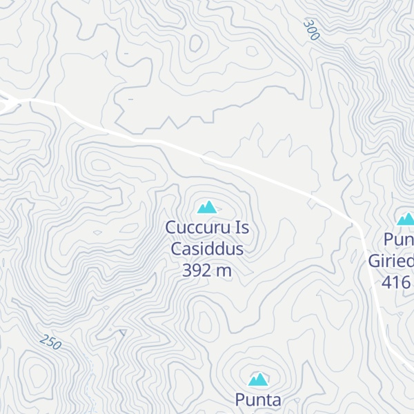 Map of Cuccuru Is Casiddus