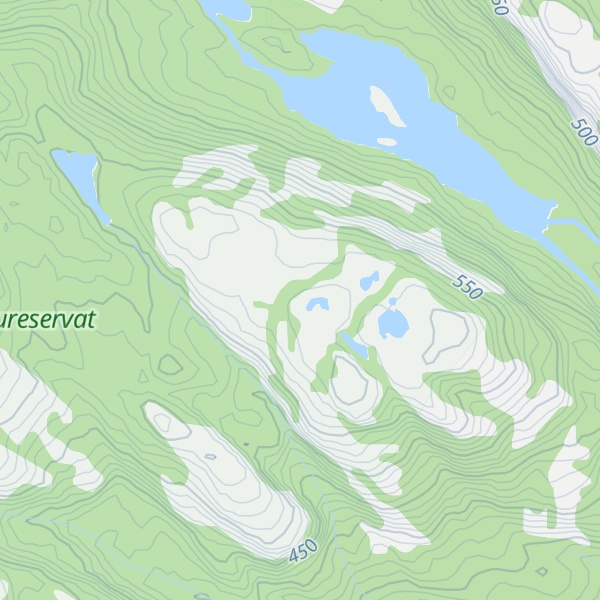 Map of Tjøstulvheia