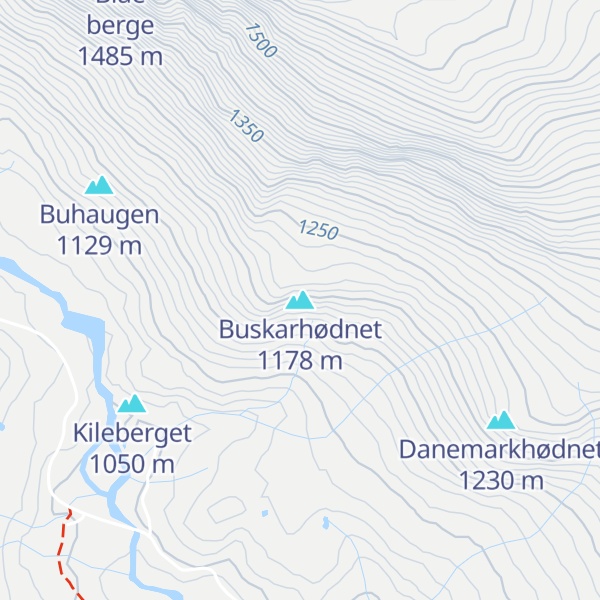 Map of Buskarhødnet