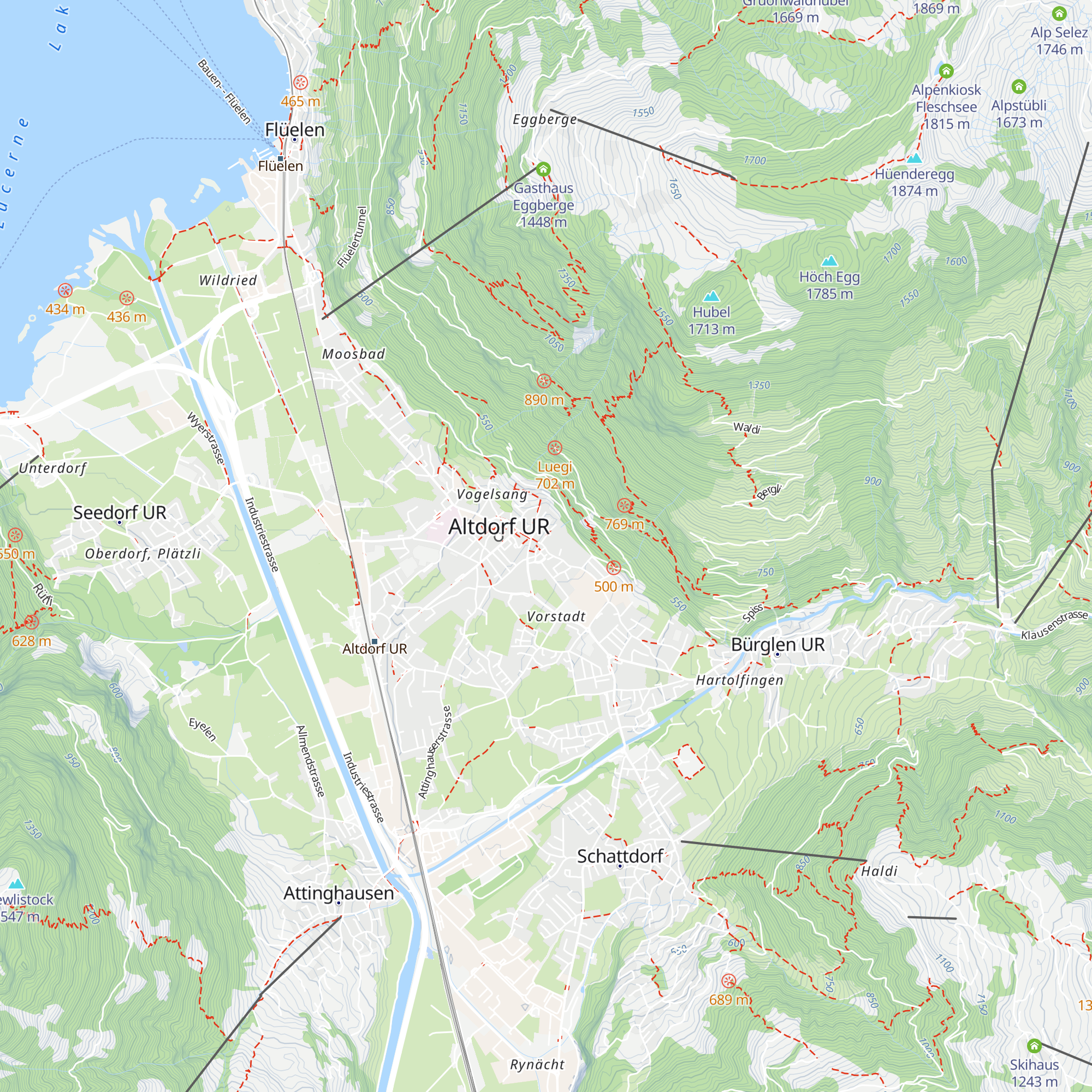 Uri Tourismus AG map