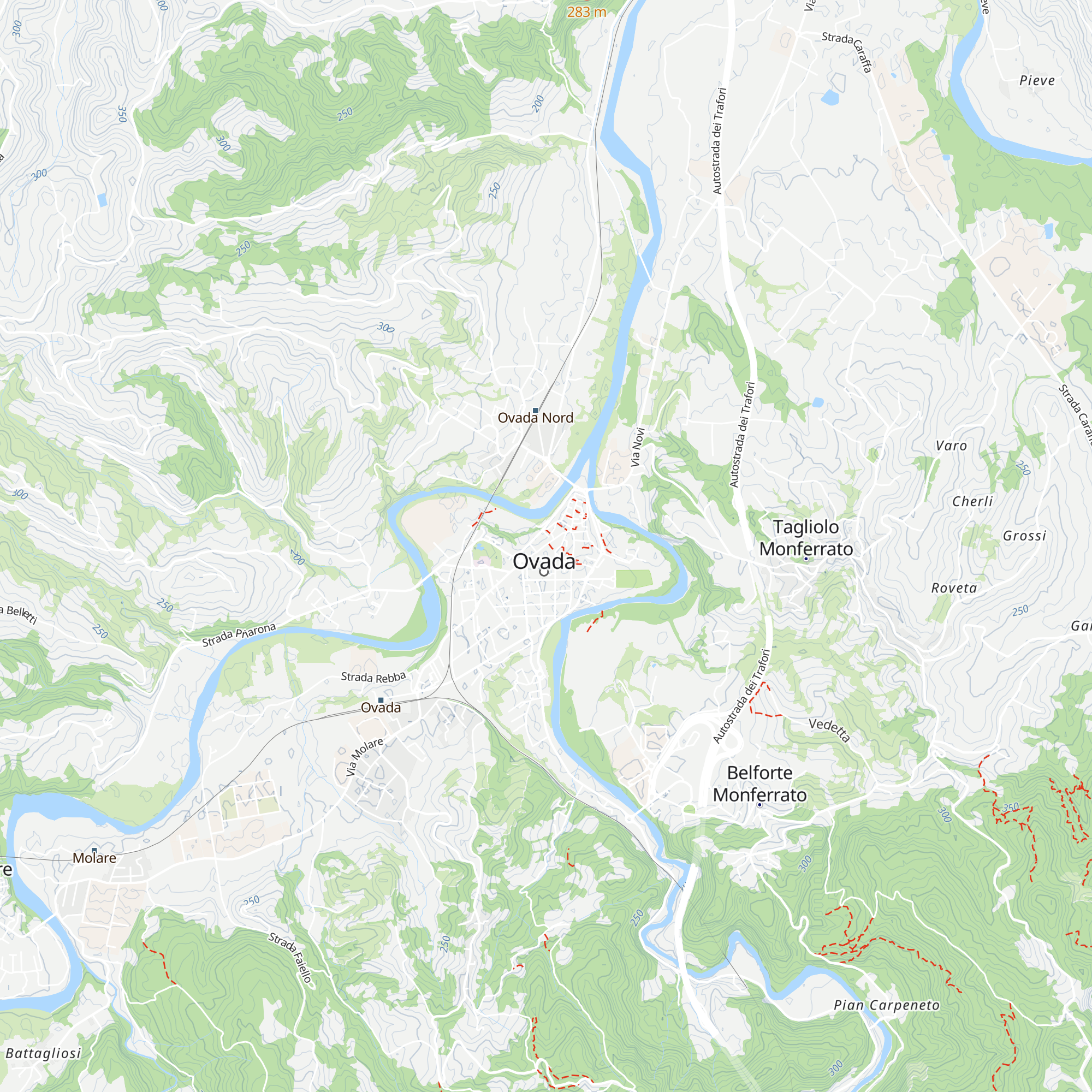 IAT Monferrato Ovadese map