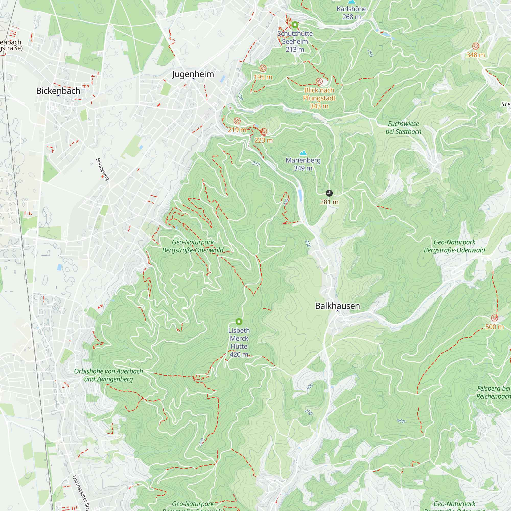 Darsberghütte map