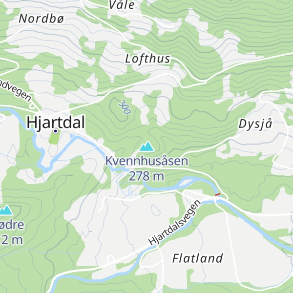Map of Kvennhusåsen