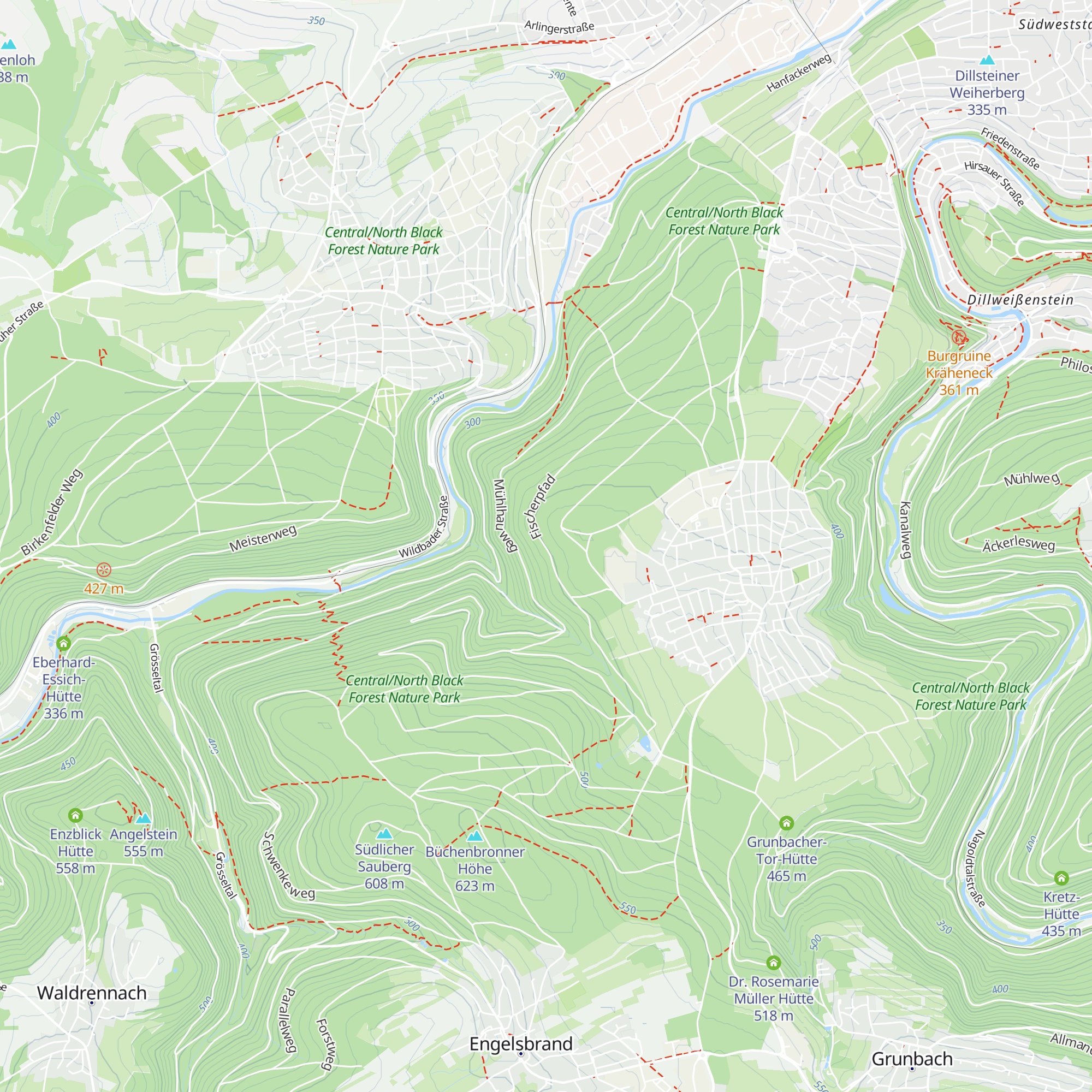 Knoll Hütte map