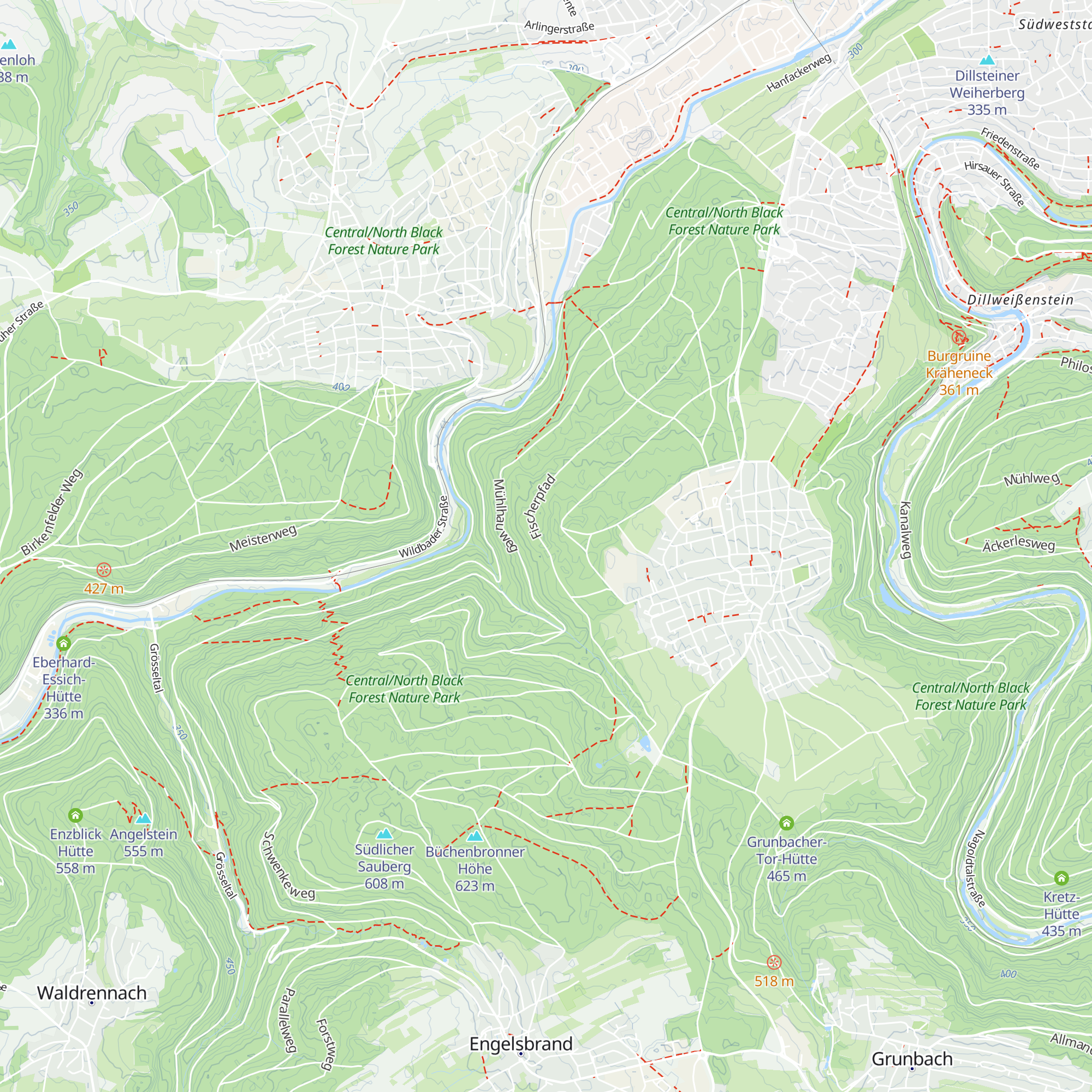 Knoll Hütte map