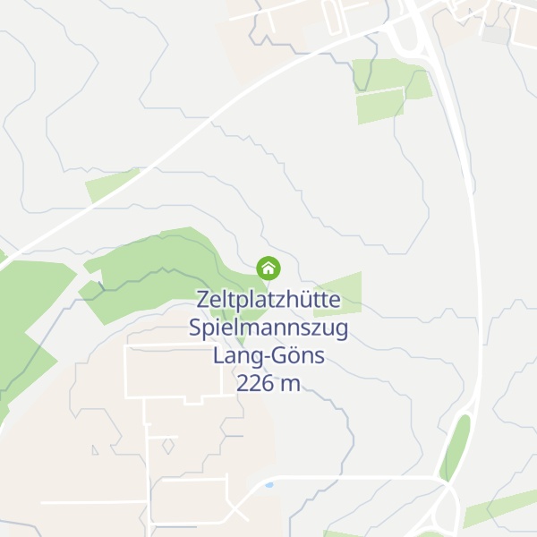 Map of Zeltplatzhütte Spielmannszug Lang-Göns