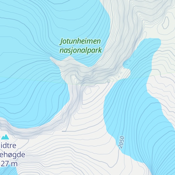 Map of Øystre Kalvehøgde