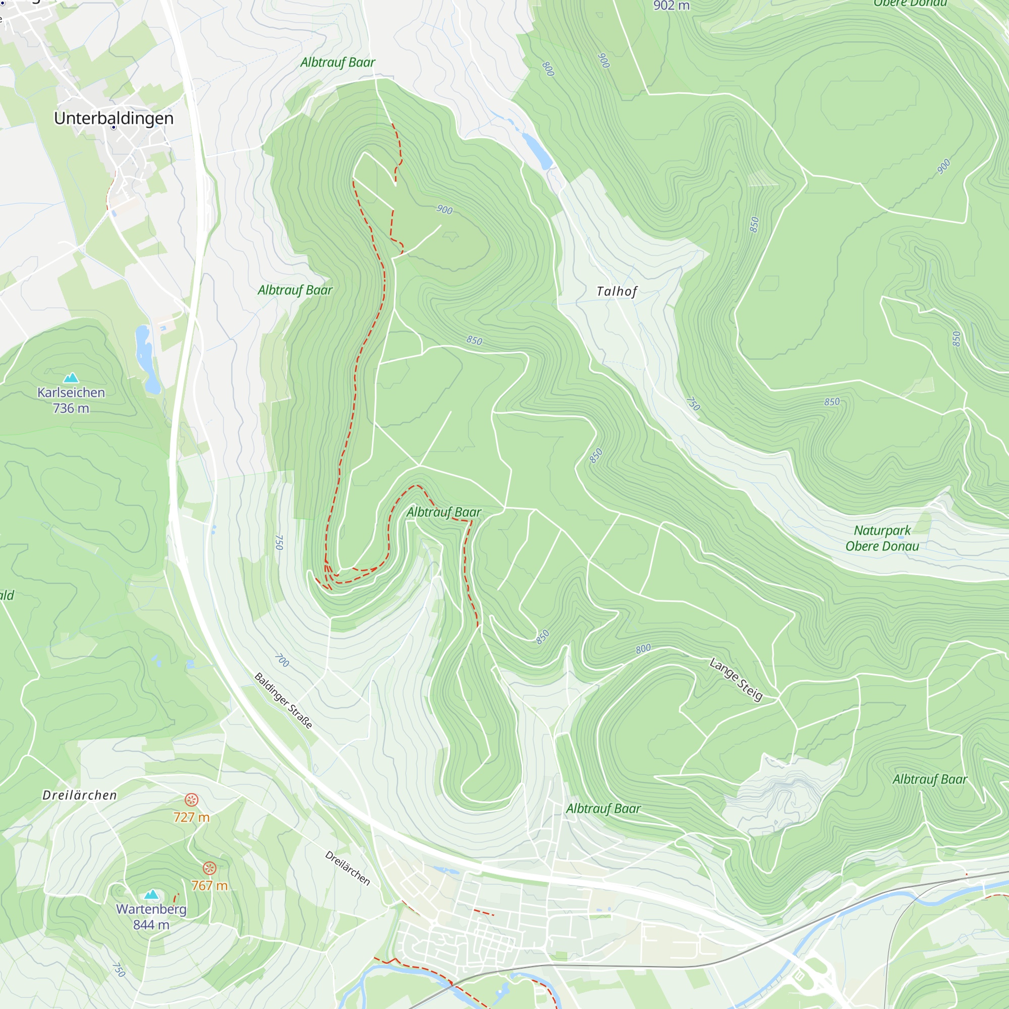 Öfingerhauhütte map