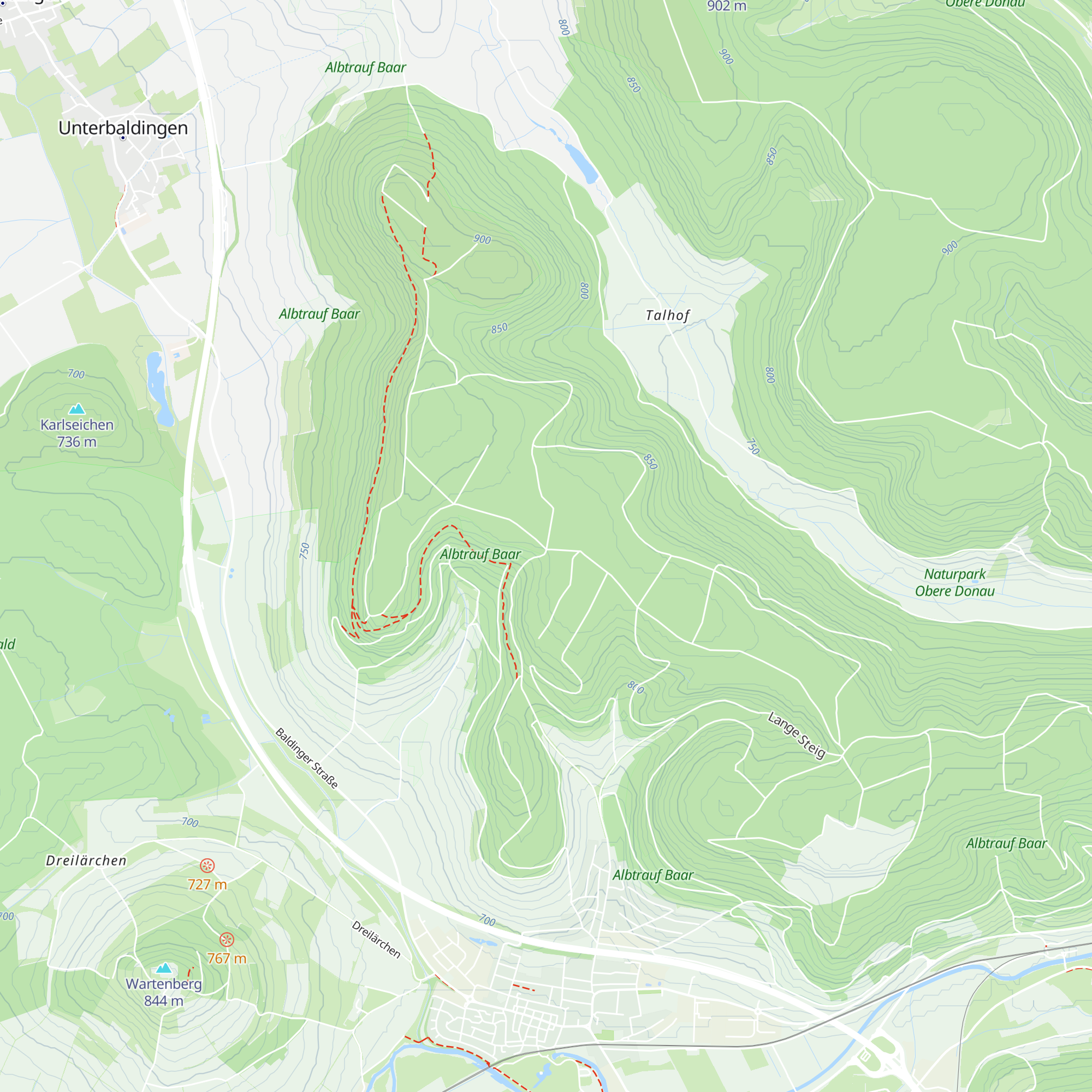 Öfingerhauhütte map