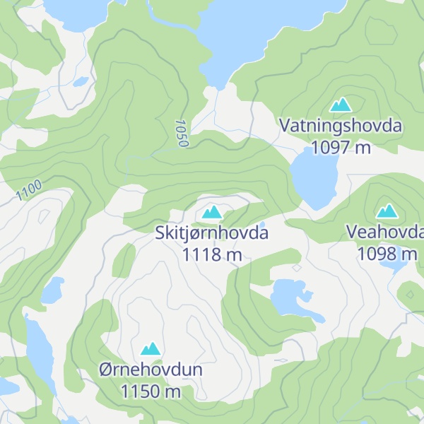 Map of Skitjørnhovda