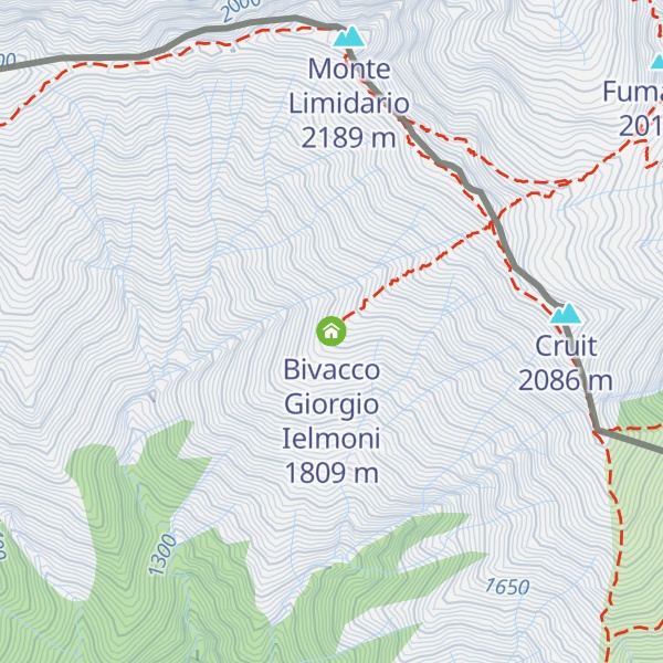 Map of Bivacco Giorgio Ielmoni