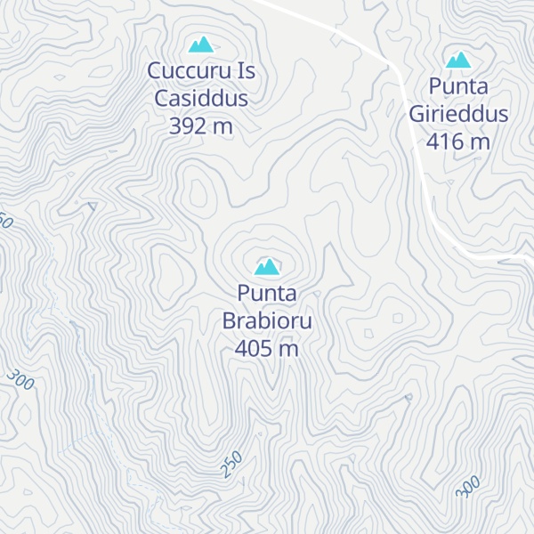 Map of Punta Brabioru