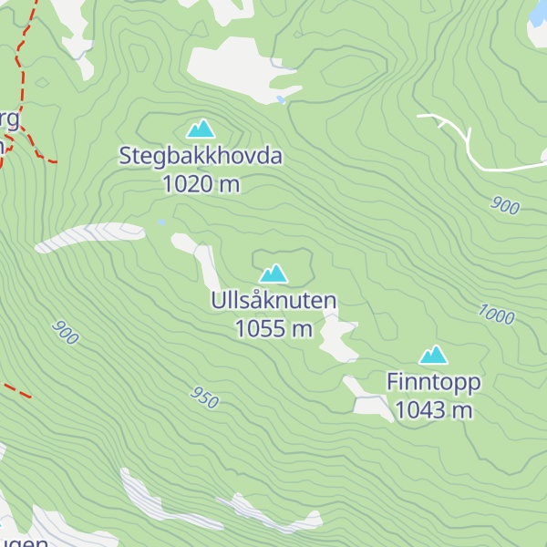 Map of Ullsåknuten