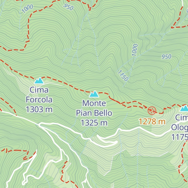 Map of Monte Pian Bello