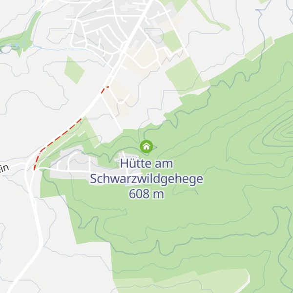 Map of Hütte am Schwarzwildgehege