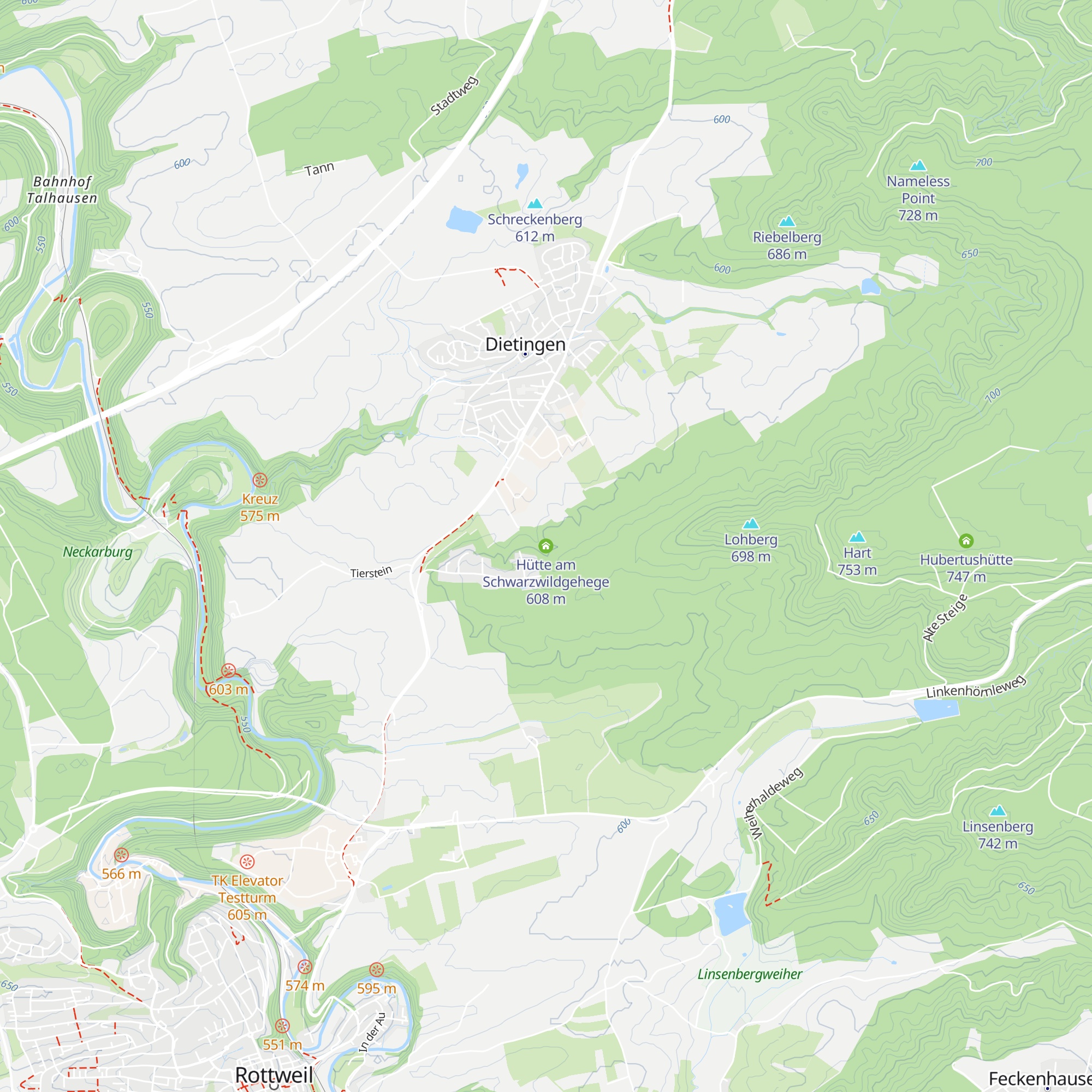 Hütte am Schwarzwildgehege map