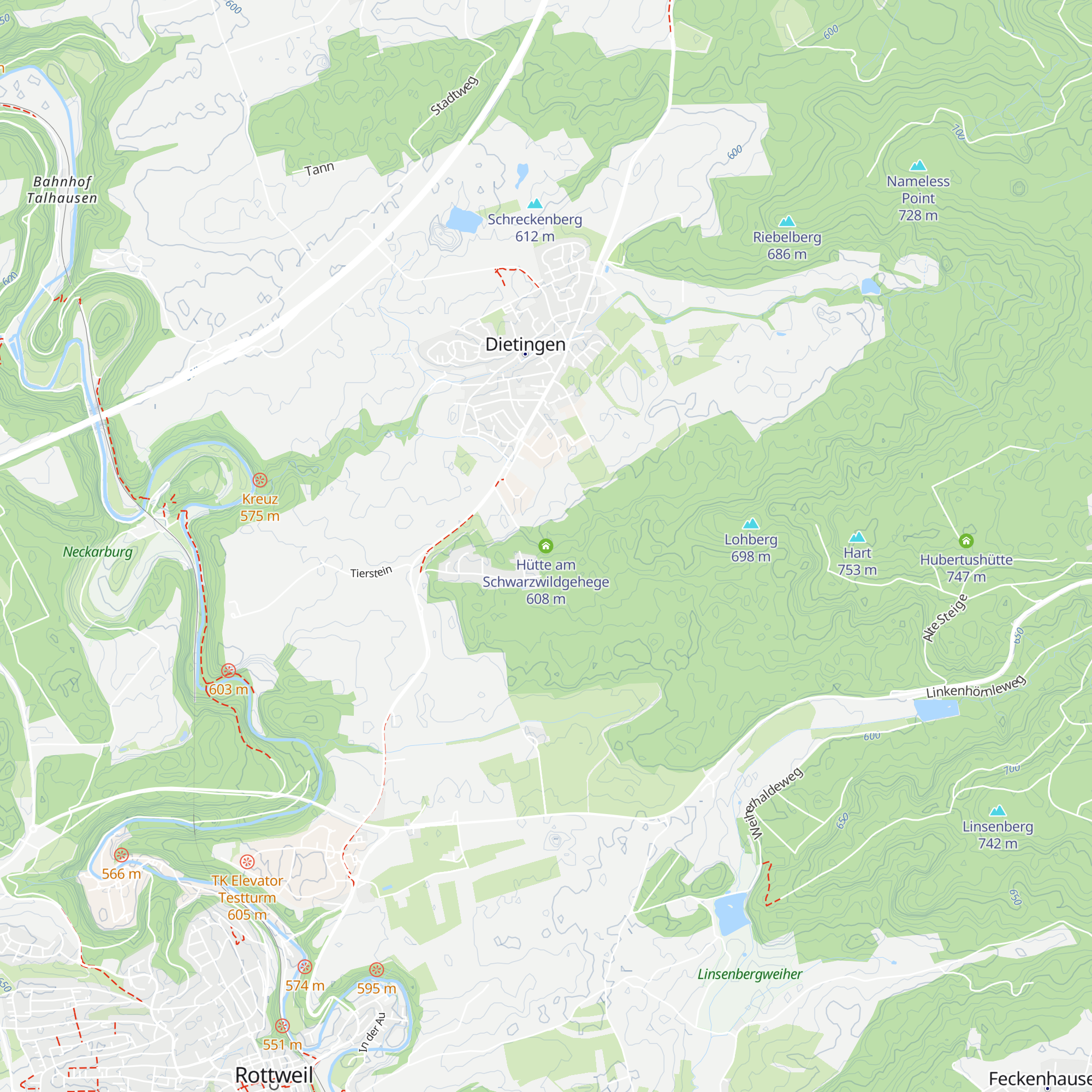 Hütte am Schwarzwildgehege map