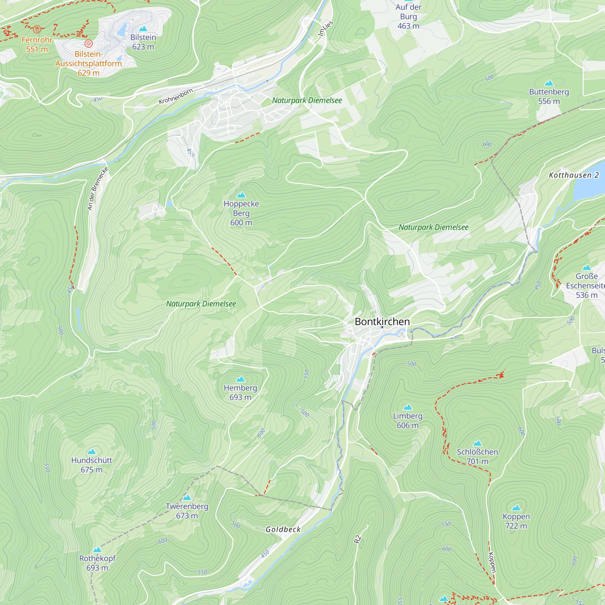 Wanderschutzhütte map