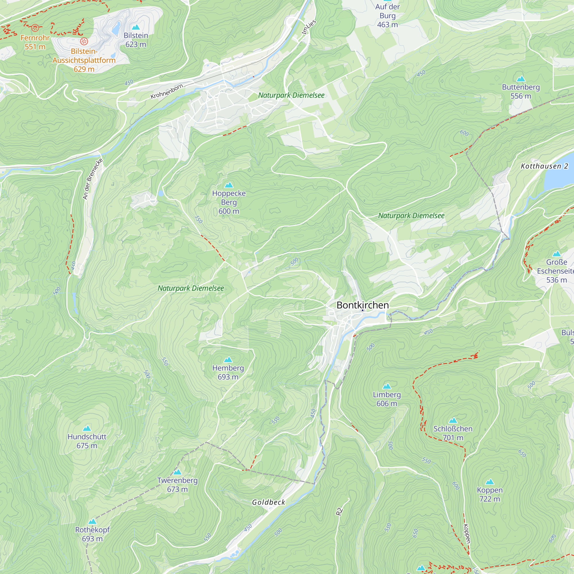 Wanderschutzhütte map