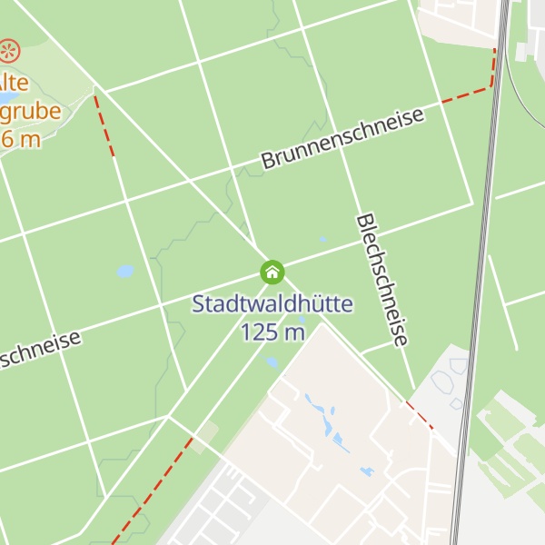 Map of Stadtwaldhütte