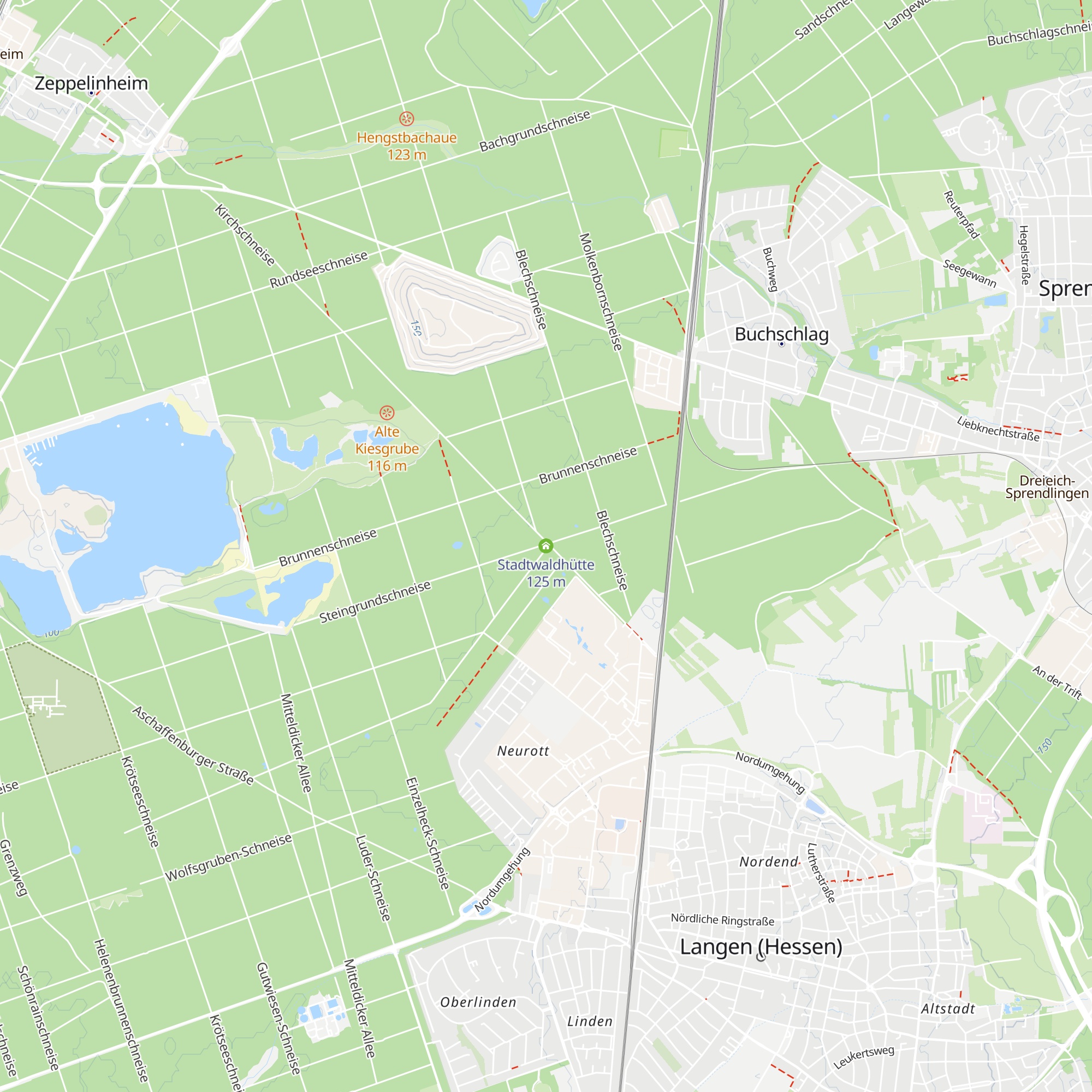 Stadtwaldhütte map