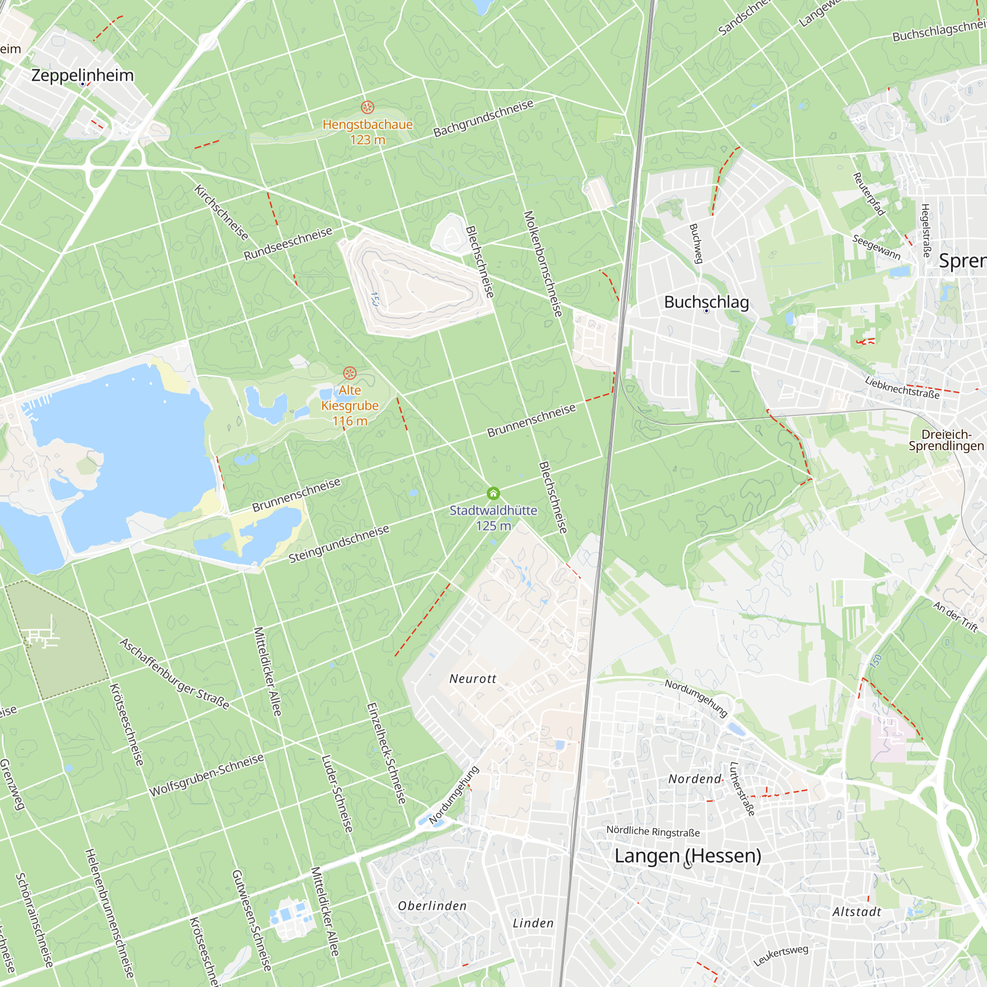 Stadtwaldhütte map
