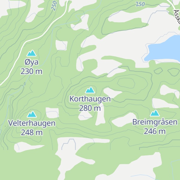 Map of Korthaugen