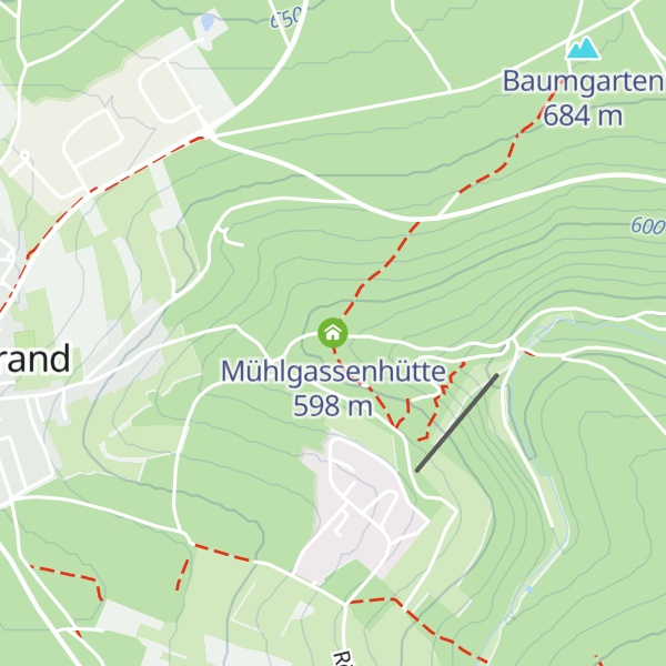 Map of Mühlgassenhütte