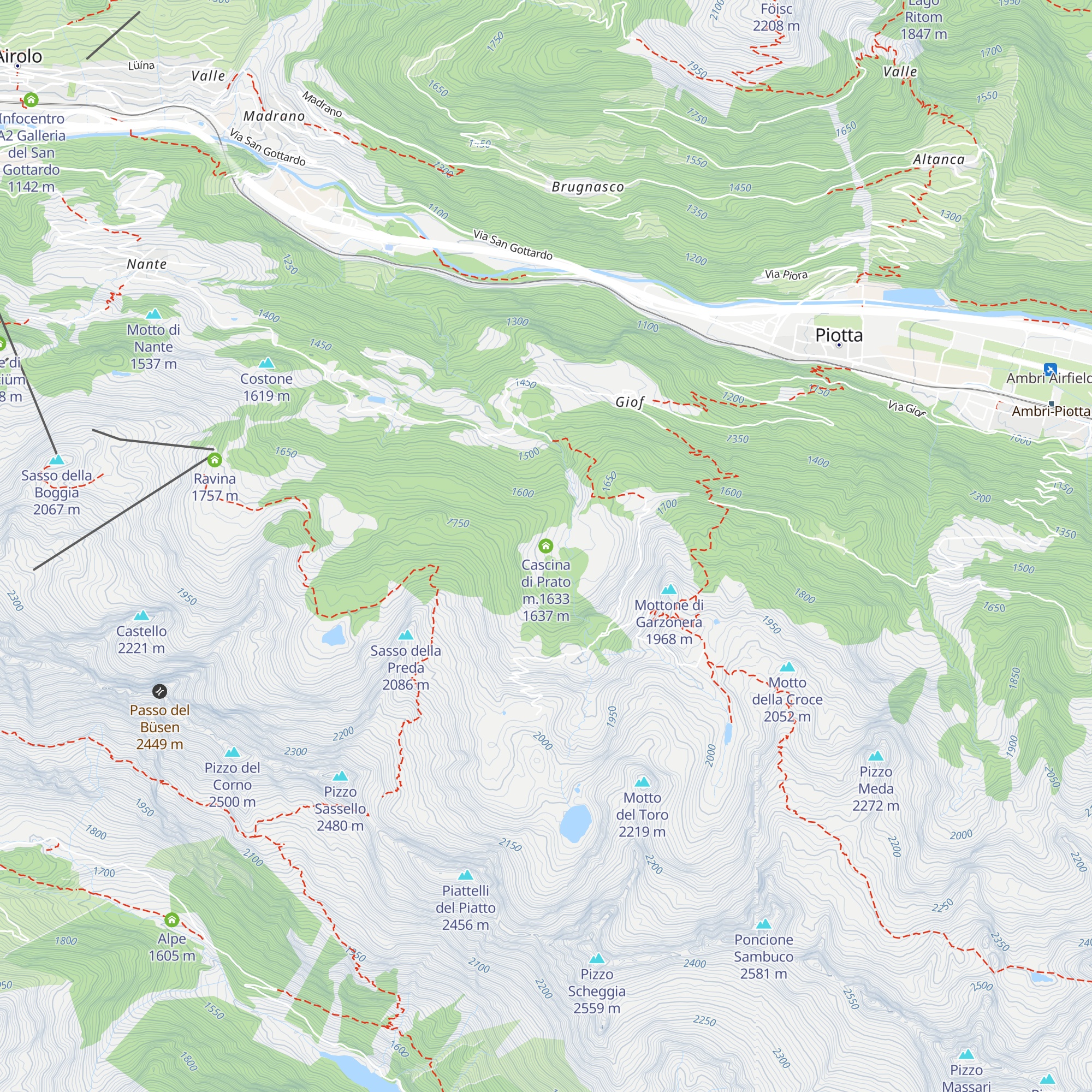 Cascina di Prato m.1633 map