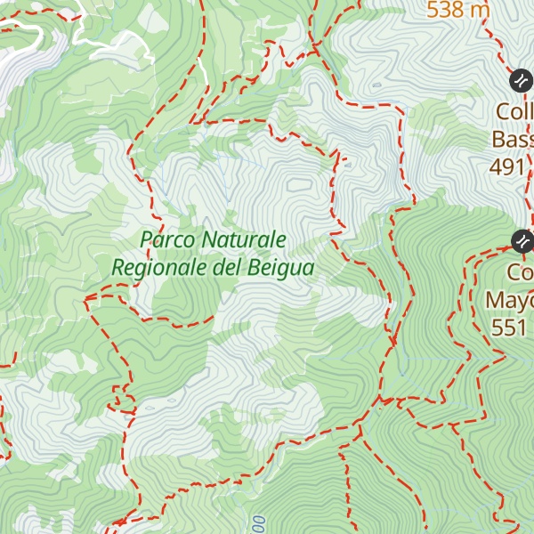 Map of Rocche dei Crovi