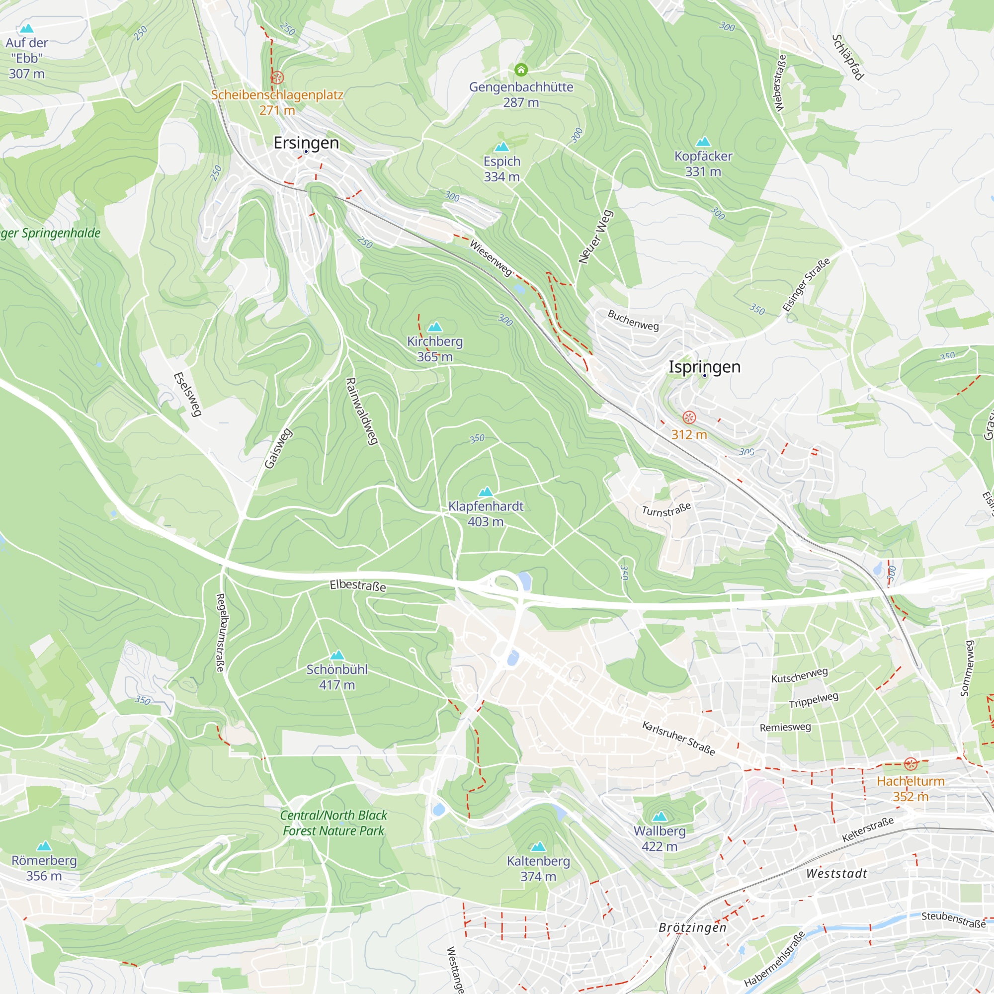 Ewige Hütte map