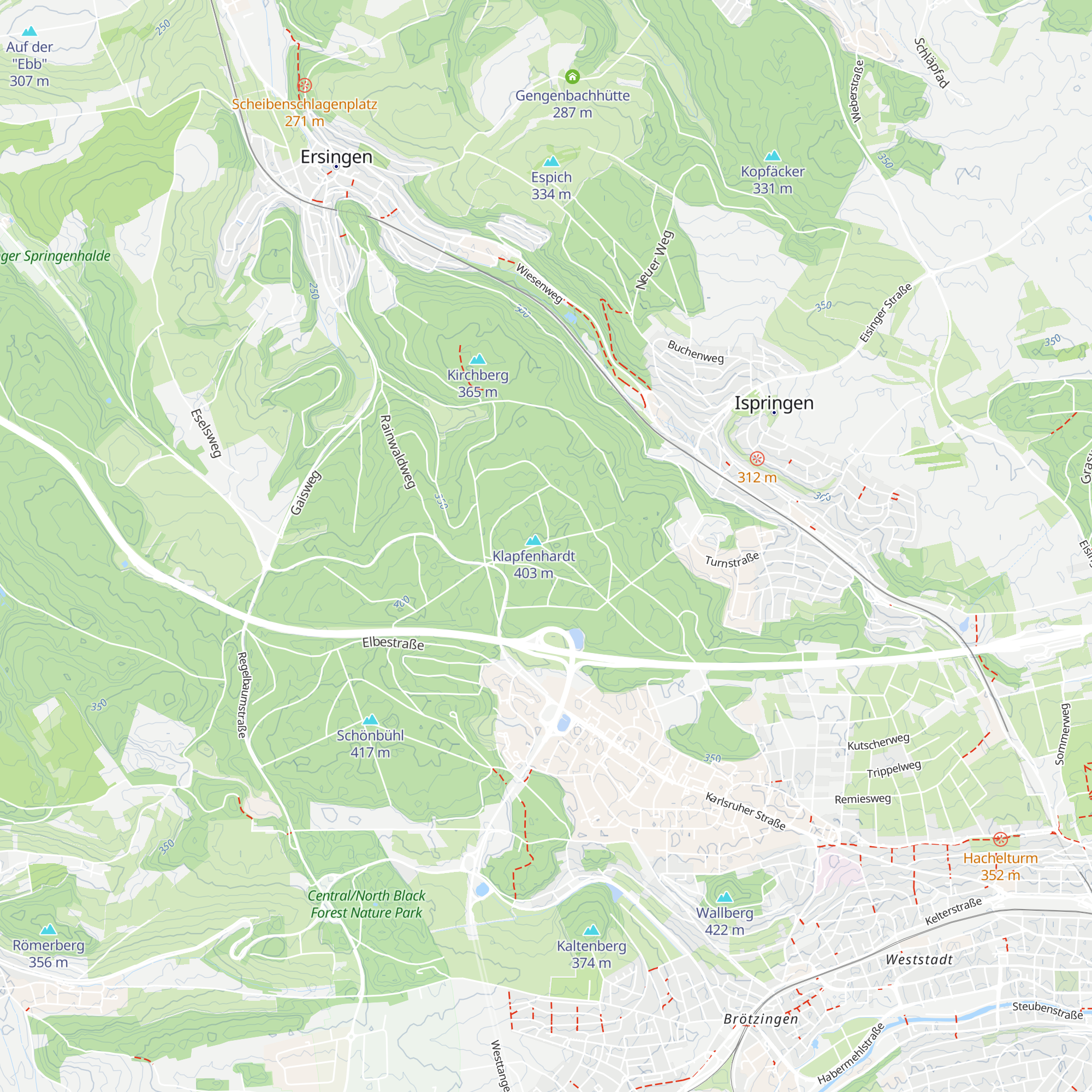 Ewige Hütte map