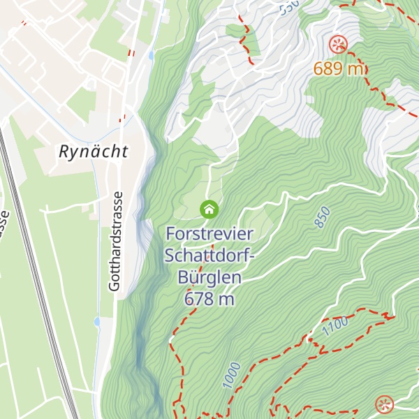 Map of Forstrevier Schattdorf-Bürglen