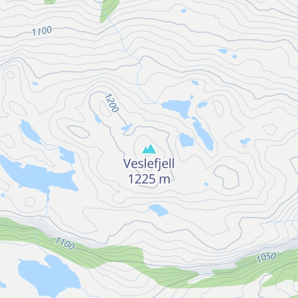 Map of Veslefjell