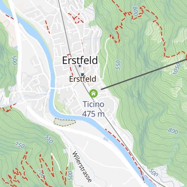 Map of Ticino