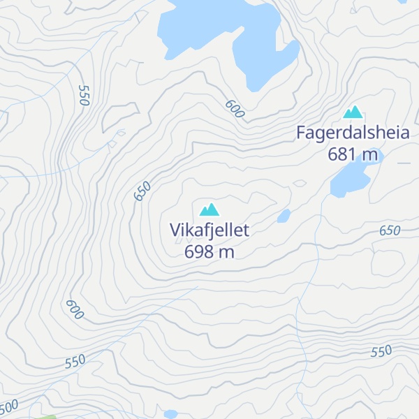 Map of Vikafjellet