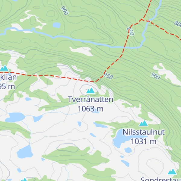 Map of Tverrånatten