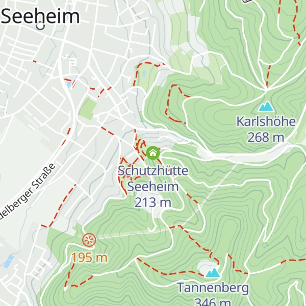 Map of Schutzhütte Seeheim