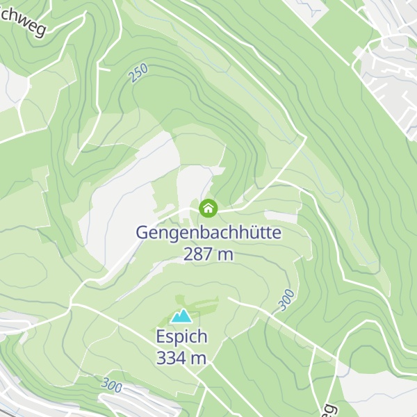 Map of Gengenbachhütte