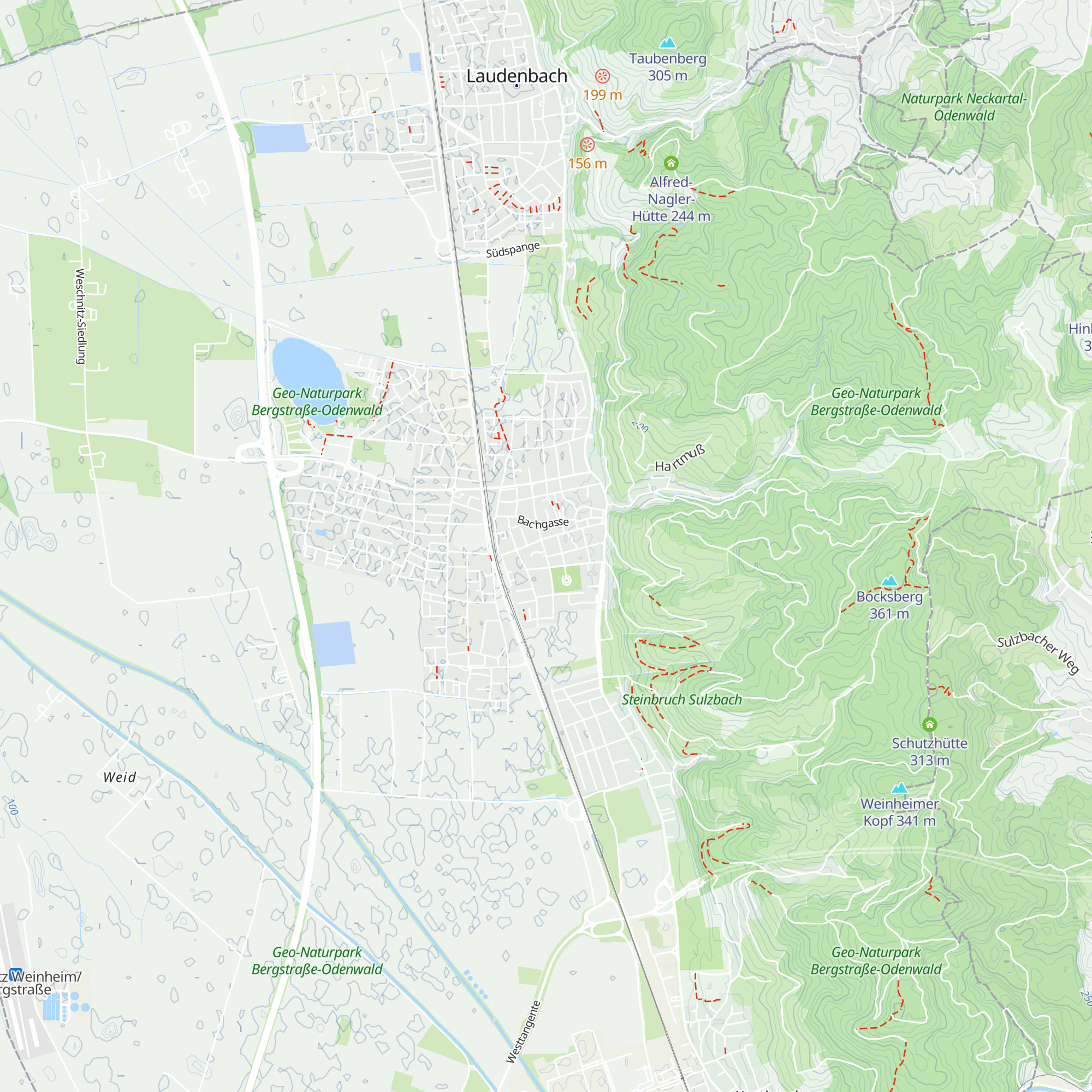 Stadtverwaltung Hemsbach map