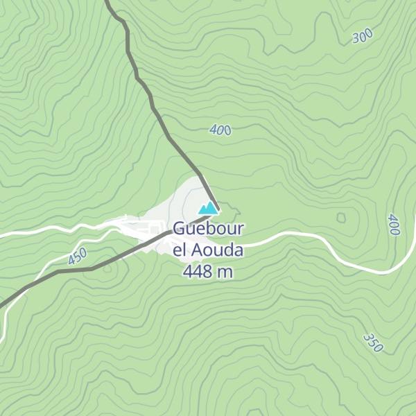 Map of Guebour el Aouda