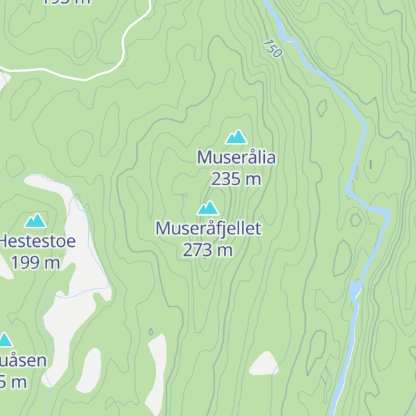 Map of Museråfjellet