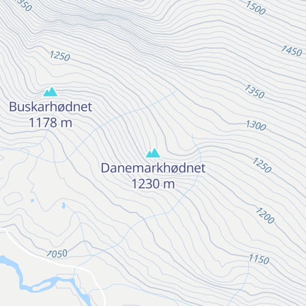 Map of Danemarkhødnet
