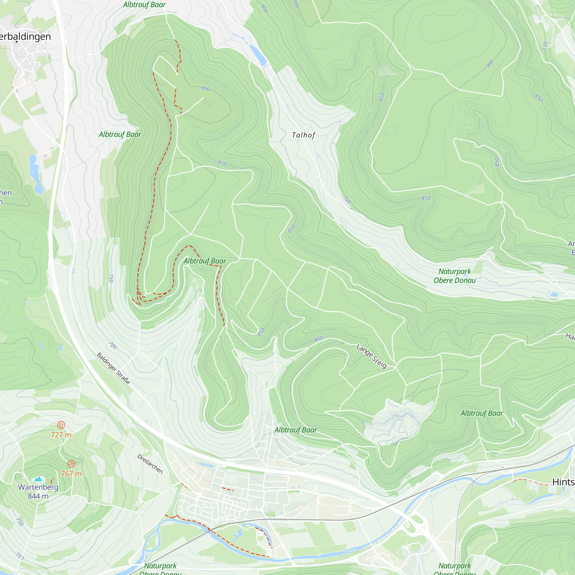Tännlehauhütte map