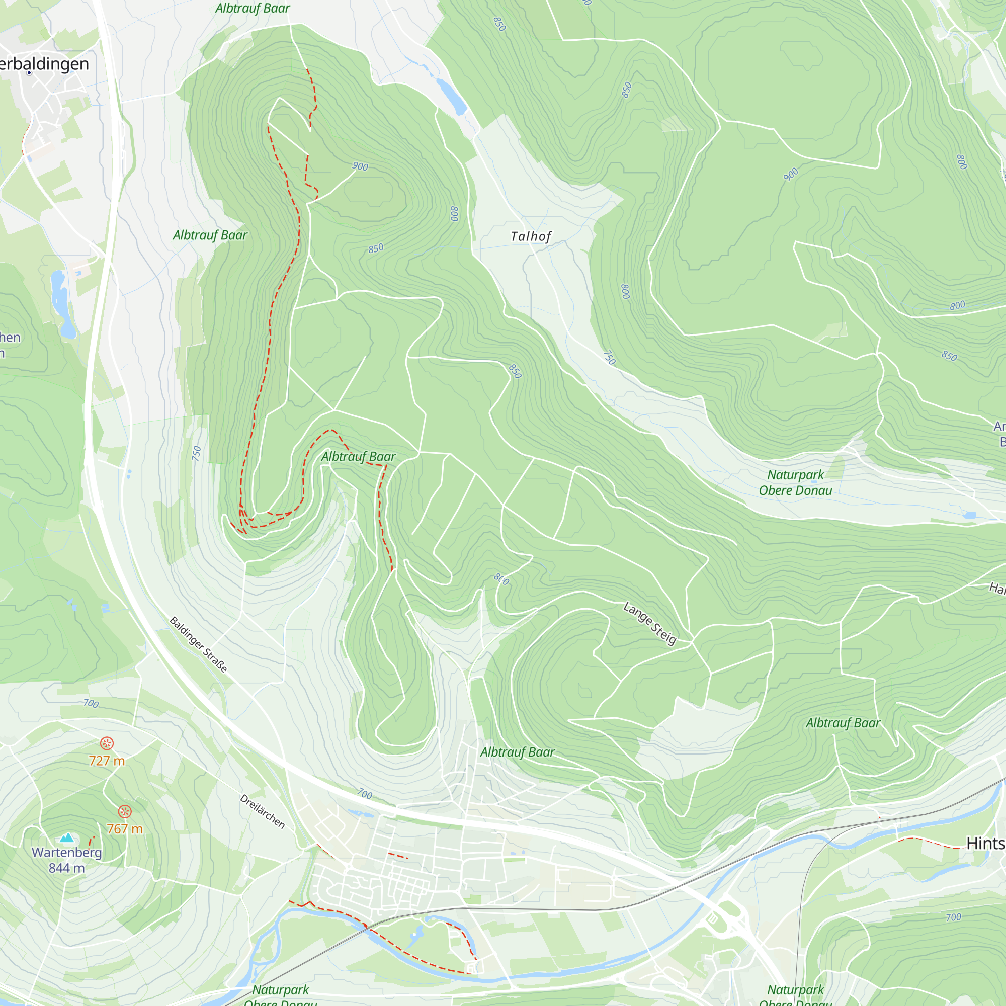 Tännlehauhütte map