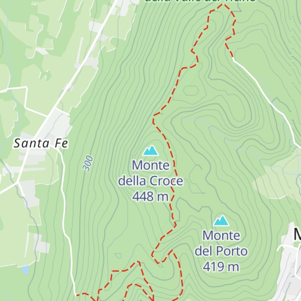 Map of Monte della Croce