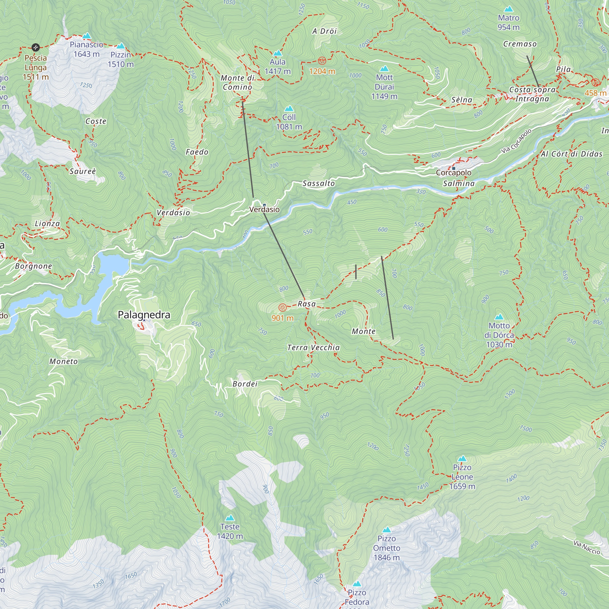 Grotto Chiridone dal Luis map