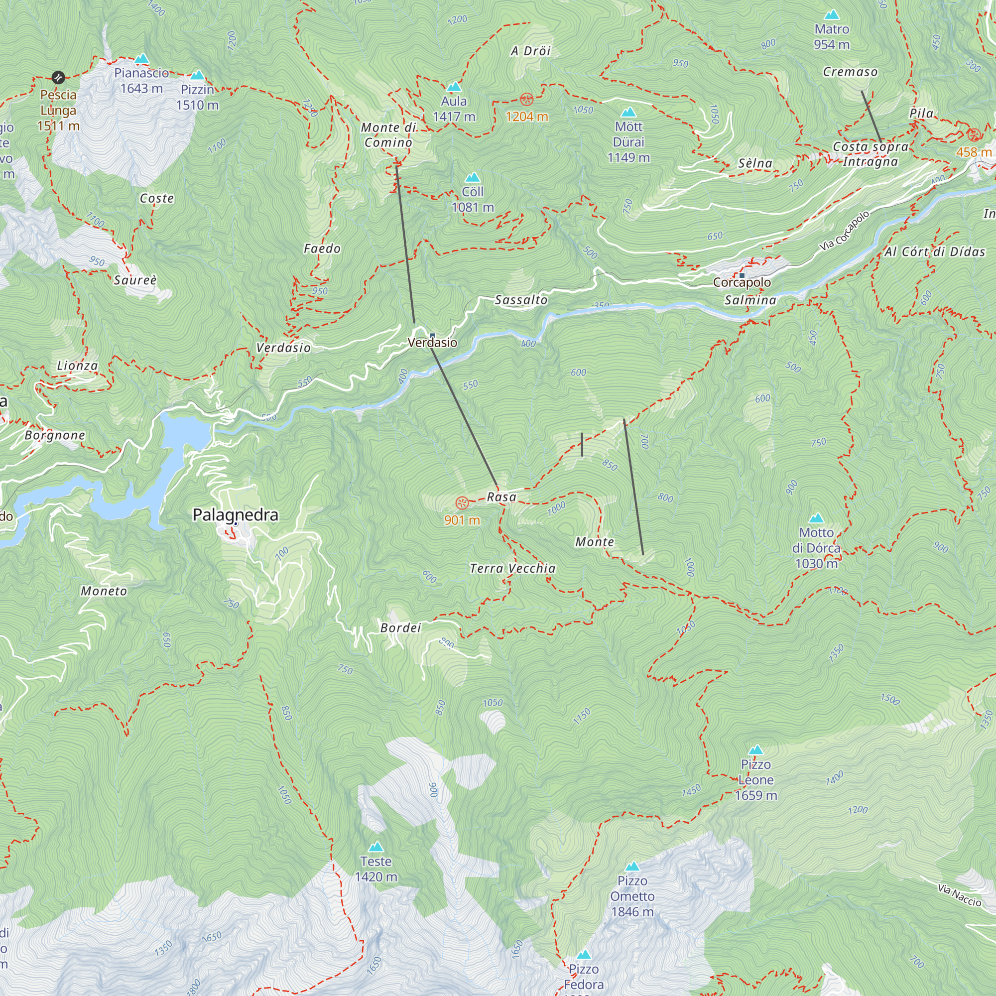 Grotto Chiridone dal Luis map