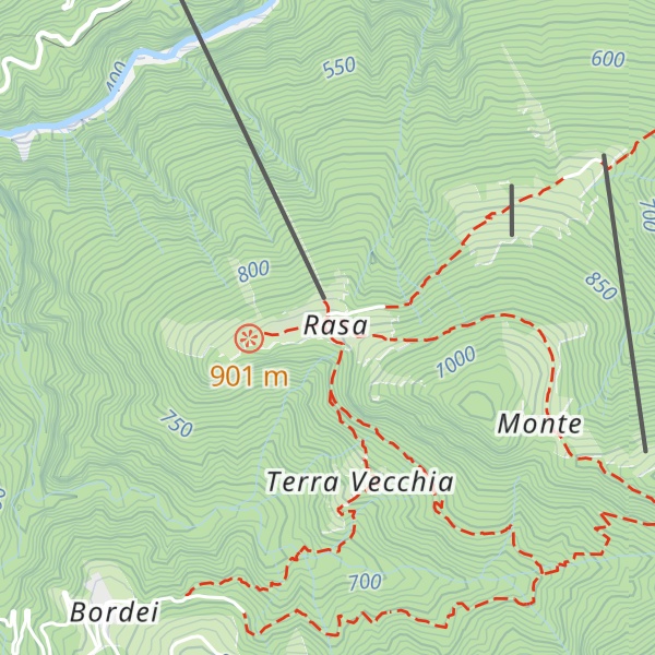 Map of Grotto Chiridone dal Luis