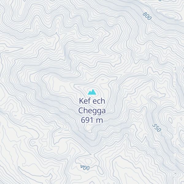 Map of Kef ech Chegga
